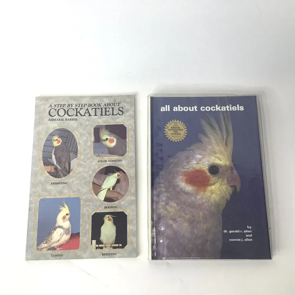 Lot of 2 All about cockatiels and A Step by Step book about‎ Cockatiels A Barrie